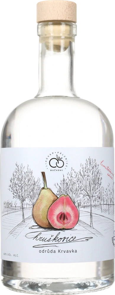 Hruškovice odůrda Krvavka 48% - 500 ml