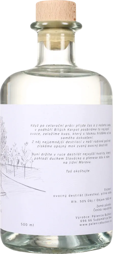 Slivovice odrůda Toper 50% - 500 ml